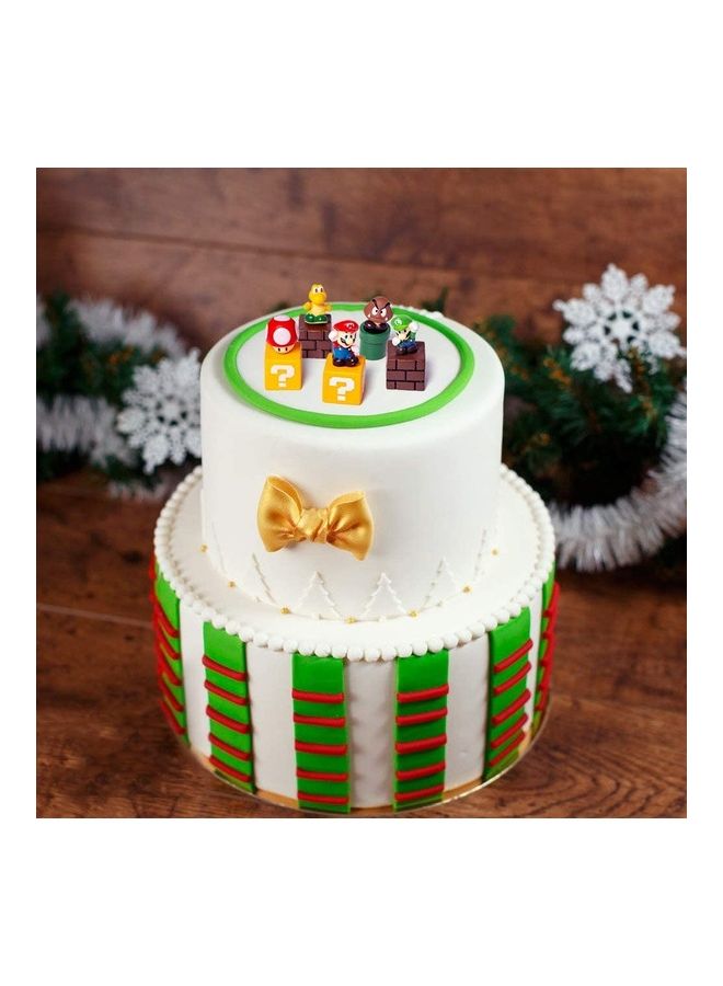 آيسانك طقم تزيين الكيك بتصميم ماريو مكون من 5 قطع - Image 3