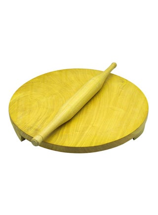 Chakla and Rolling Pin Set Brown 12inch - v1615641969/N13017097A_1
