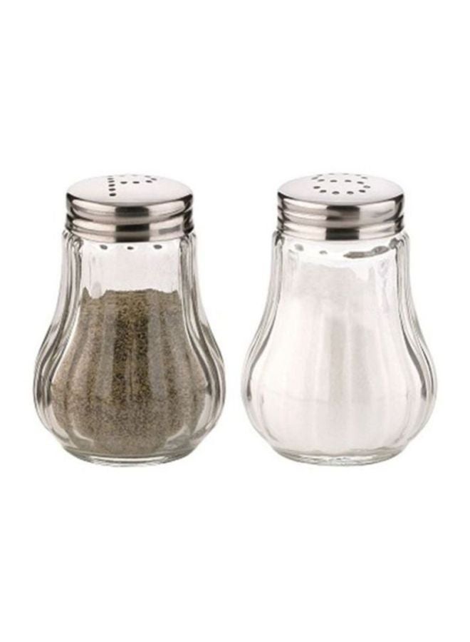 تسكوما طقم حافظة ملح وفلفل كلاسيكية شفاف/فضي 10.5x5.2x7.6سم - Image 2