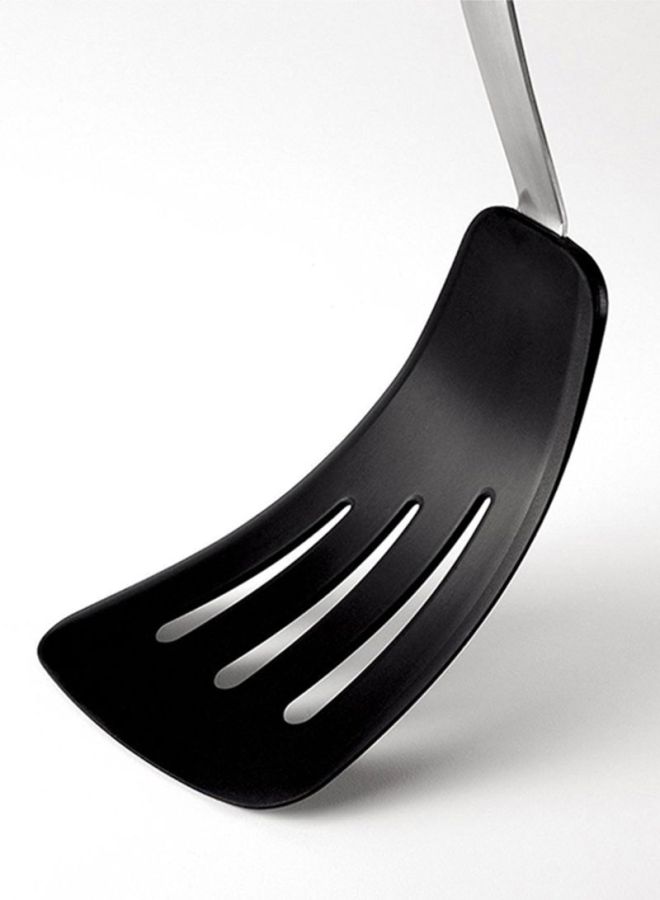 OXO Good Grips Silicone Flexible Omelet Turner Black/Silver 9.52x8.25x34.29cm  - Image 5