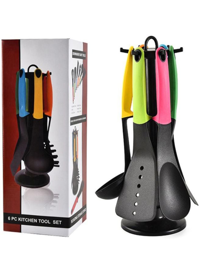 Sharpdo 6-Piece Nylon Cooking Utensil Multicolour 9x31cm - Image 5