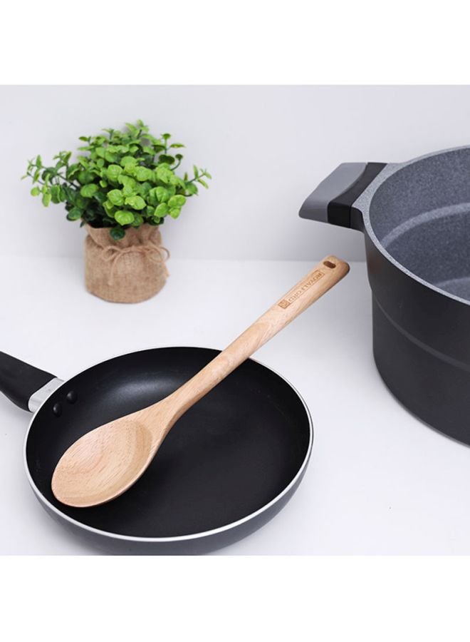 Royalford Rubber Wood Serving Spoon Brown 30x6cm  - Image 5