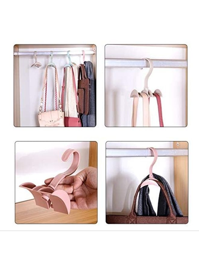 4-Piece Rotating Handbag Hanger For Closet Multicolour  - Image 4