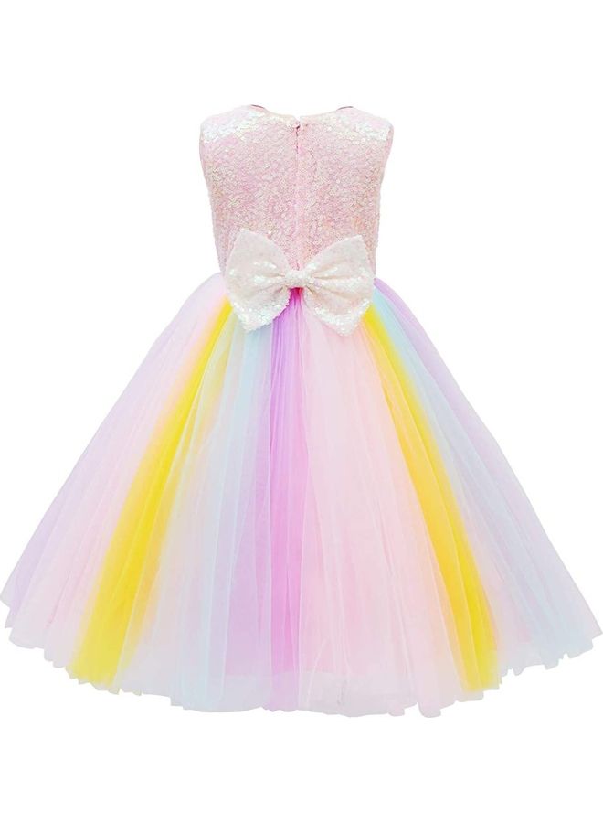 XiuWoo Princess Party Dress With Headband 140cm - Image 5