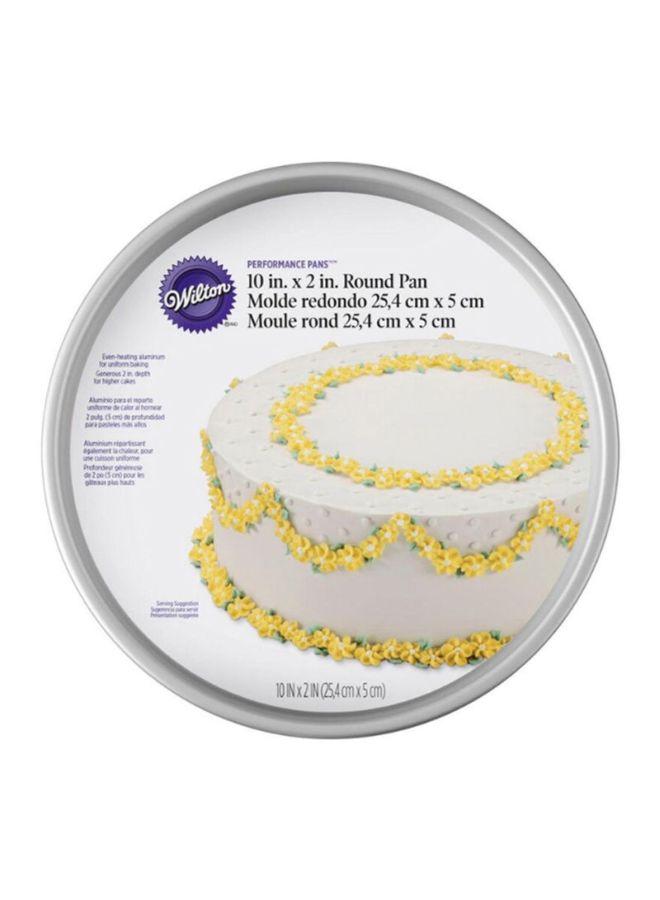 Wilton Performance Round Cake Pan Silver 10x2inch - Image 2