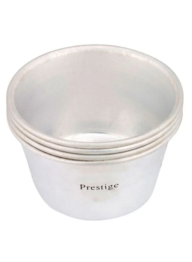 Prestige Moulds For Mini Plum Cakes Silver 8x5x5cm