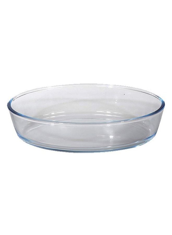 Royalford - 3-Piece Borosilicate Oval Glass Baking Tray Set Clear 1.6Ltr - 25.8x18x6cm - Image 1