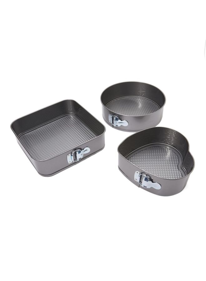 FACKELMANN 3-Piece Baking Pans Black Baking Pan 1x(22x22x7), 1x(25x7), 1x(26x26x7)cm  - Image 2