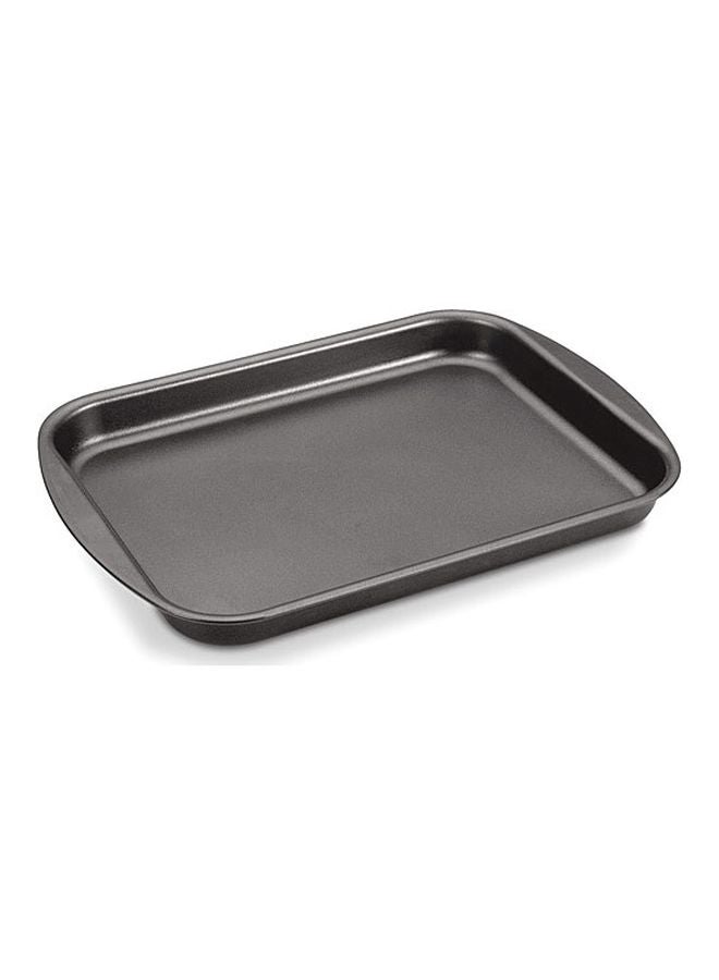 TRAMONTINA - Brasil 28cm 2L Graphite Aluminum Flat Roasting Pan with Interior and Exterior Starflon Max PFOA Free Nonstick Coating Brown 28cm - Image 1