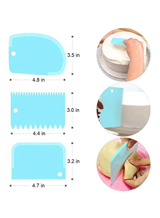 بيوينتي مجموعة تزيين الكيك مكونة من 42 قطعة أزرق / فضي / أبيض - Image 4