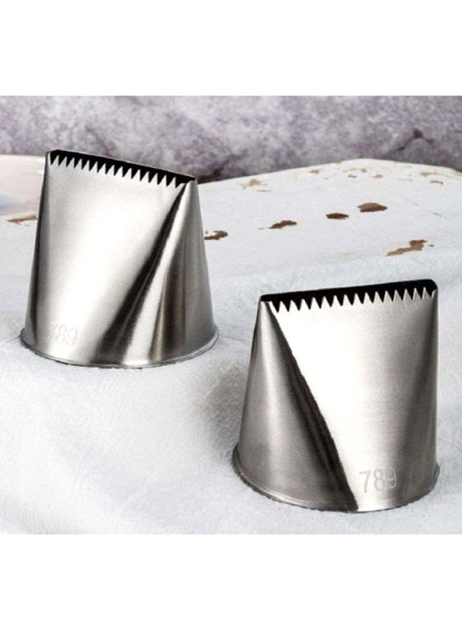 Beauenty Cake Decorating Piping Nozzle Silver 5cm - Image 3
