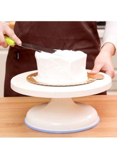 Cool Baby Plastic Cake Rotary Table White/Blue 28x7cm  - Image 3
