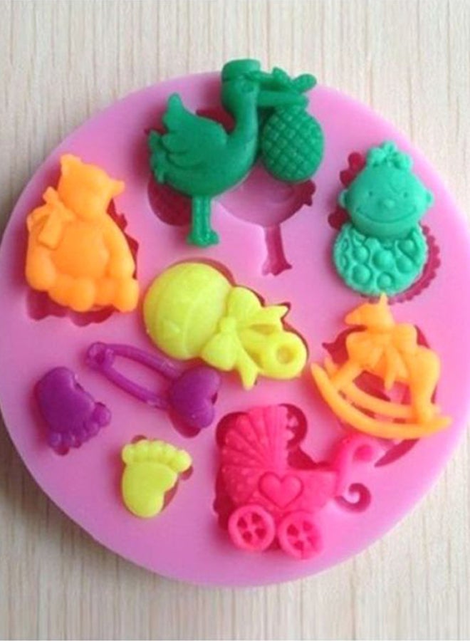 Beauenty Cake Baking Mold Pink 7.8x1cm - Image 2