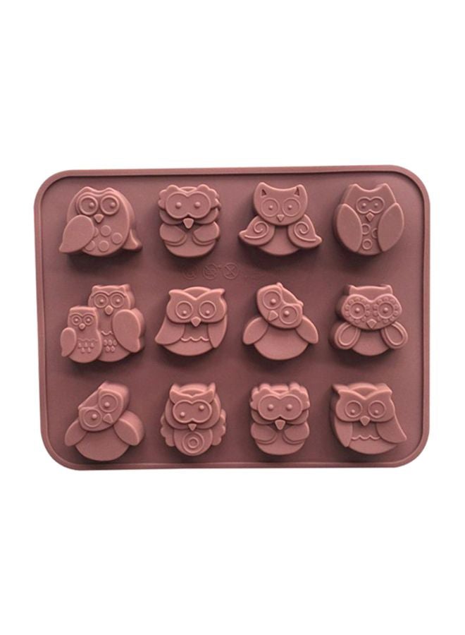 Sharpdo 12 Hole Owl Shape Mold Coffee 19.5x15x1.5cm - Image 2