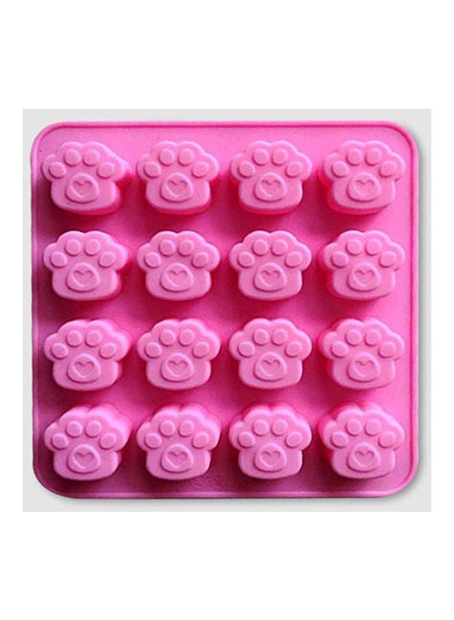 Sharpdo 16-Cavity Cat Paw Print Bakeware Mould Pink 16x15.8x1.6cm - Image 3