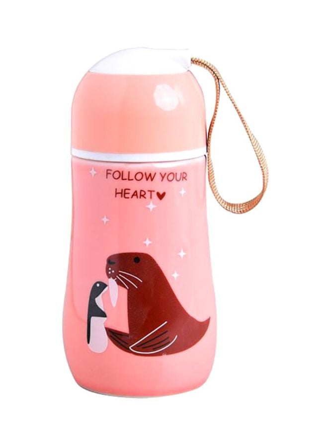 Sharpdo Bright Glazed Casual Water Bottle Pink/Red/White - Image 1