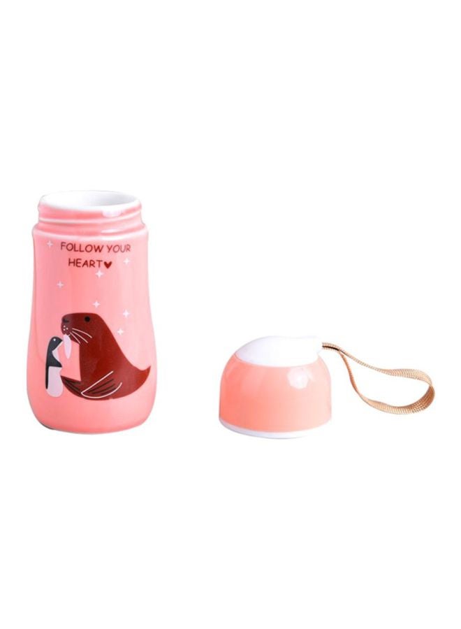 Sharpdo Bright Glazed Casual Water Bottle Pink/Red/White - Image 2