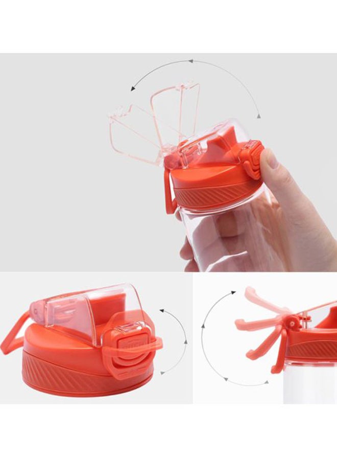 Xiaomi Quance Sports Water Bottle Clear/Orange - Image 3