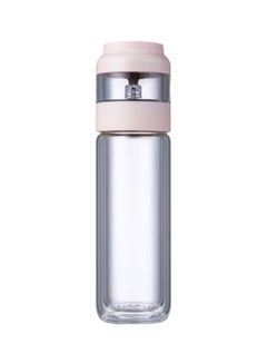Xiaomi Quange Tea Infuser Water Bottle Light Pink/Clear 25x9x9cm  - Image 1