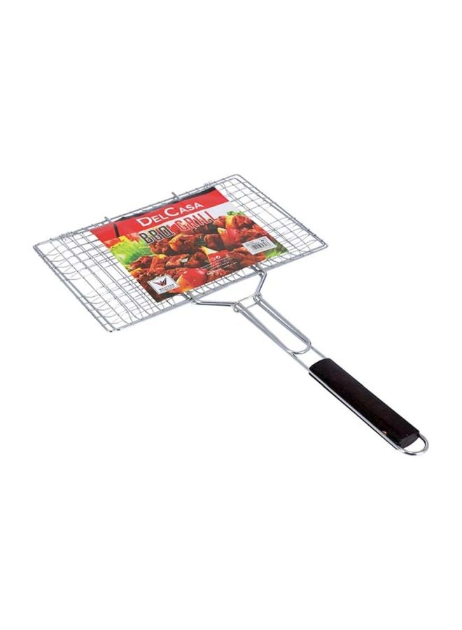 DELCASA Stainless Steel Barbecue Grill Silver/Black 34x22x60cmcm  - Image 3