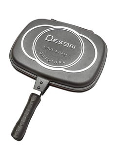 DESSINI Double Sided Grill Pan Black 36cm  - Image 2