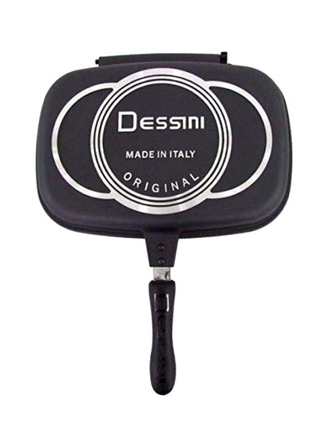 DESSINI Double Grill Pan Black/Silver 36cm  - Image 1
