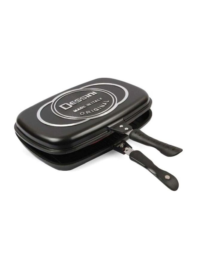 DESSINI Double Grill Pan Black/Silver 36cm  - Image 4