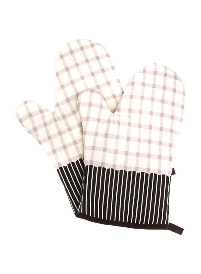 Sharpdo - Anti Steam Oven Glove Beige/Black/White 18x28cm - Image 1