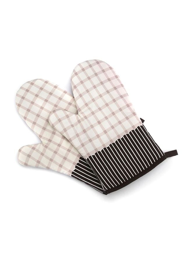 Sharpdo - Anti Steam Oven Glove Beige/Black/White 18x28cm - Image 1