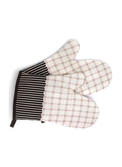 Sharpdo Anti Steam Oven Glove Beige/Black/White 18x28cm  - Image 3