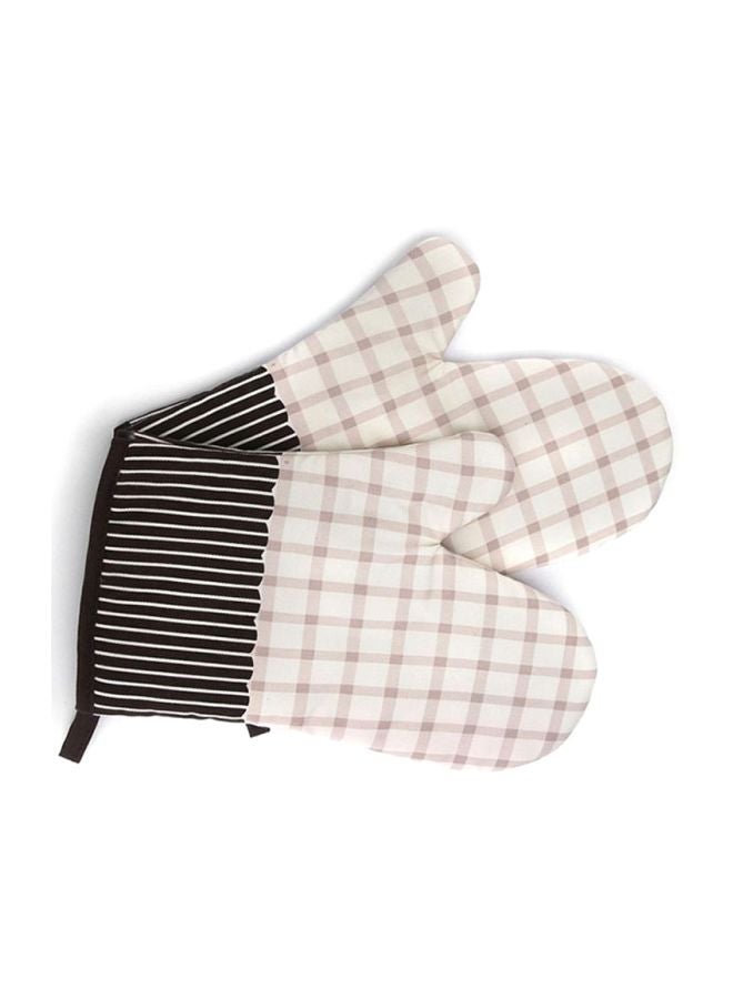 Sharpdo - Anti Steam Oven Glove Beige/Black/White 18x28cm - Image 1