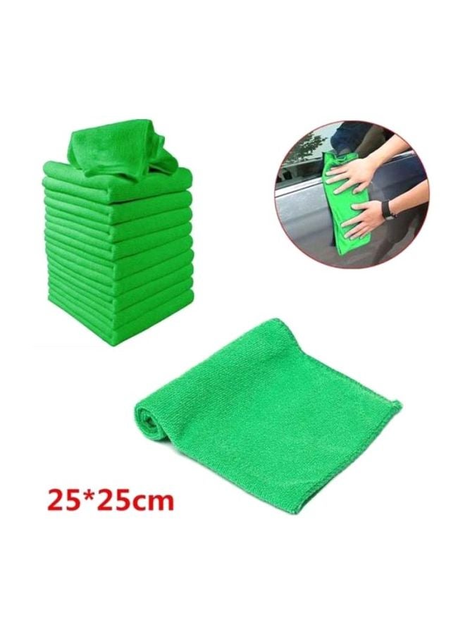 بيوينتي منشفة أطباق من الميكروفايبر مكونة من 10 قطع أخضر 25x25سم  - Image 2