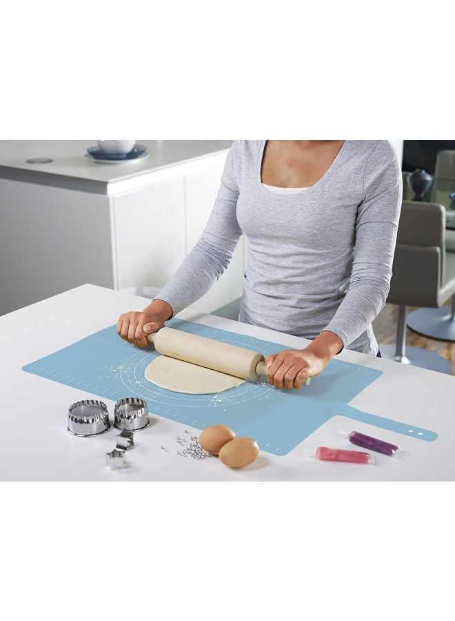 Joseph Joseph Roll-Up Non-Slip Silicone Pastry Mat Blue 58x38cm  - Image 5