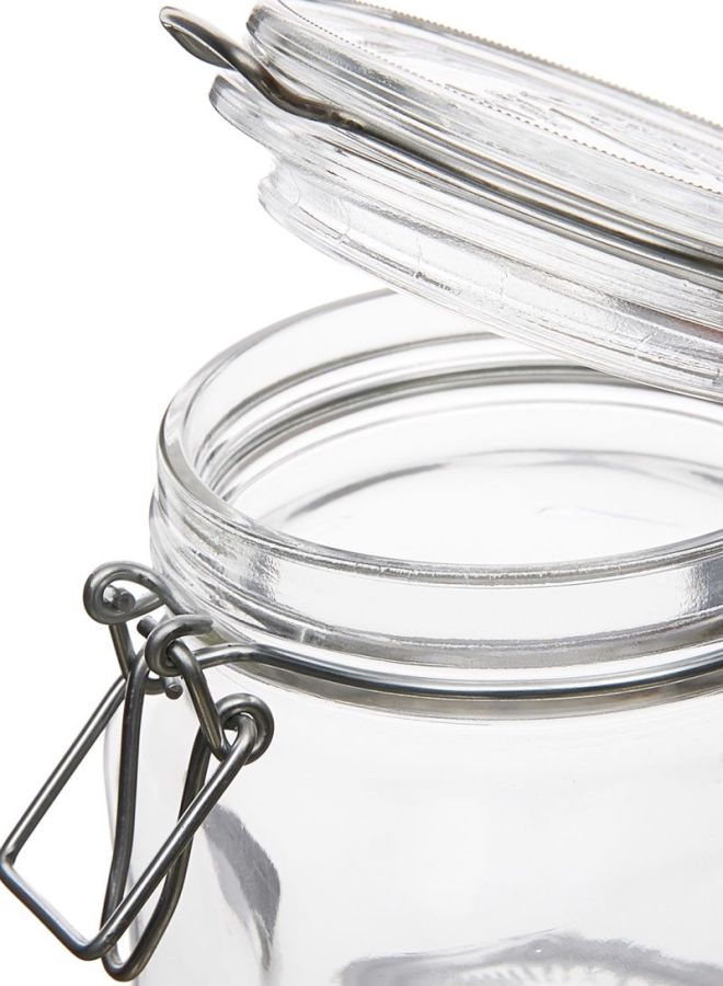 بروميولي روكو جرة فيدو بمشبك للإغلاق المحكم شفاف/فضي - Image 2