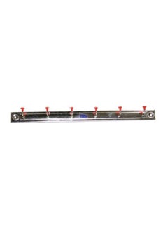 RAJ Steel Wall Hanger Silver/Red 42cm 