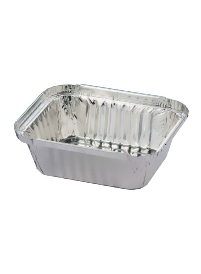 هوت باك طقم حافظات طعام من الألومنيوم مكون من 10 قطع طراز 8342 فضي - Image 2