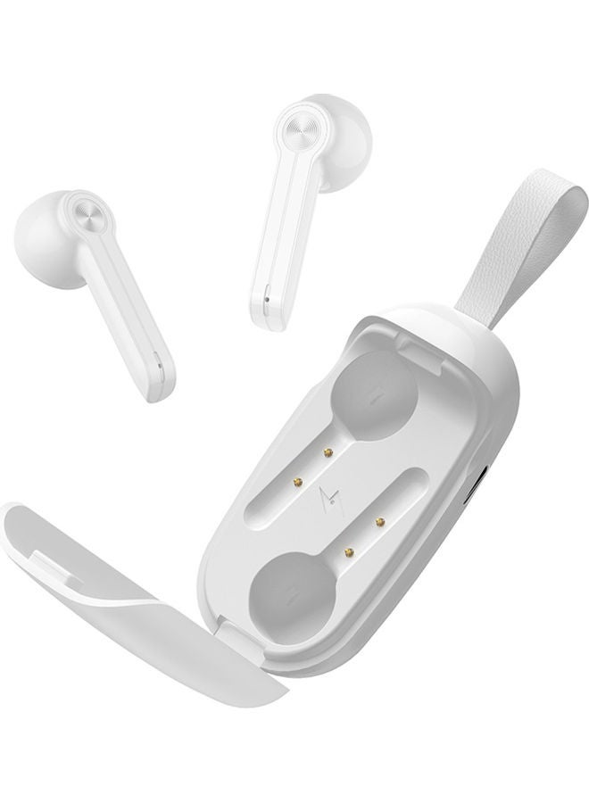 Bluetooth 5.0 True Wireless In-Ear Earphones With Mic White  - Image 2