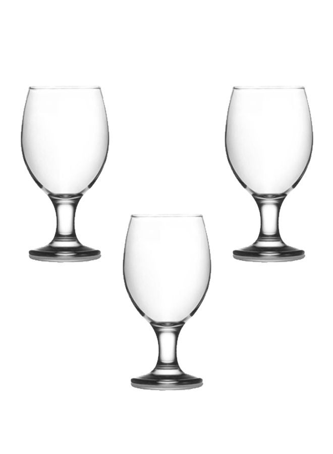 LAV 3-Piece Misket Glass Set Clear 400ml - Image 1