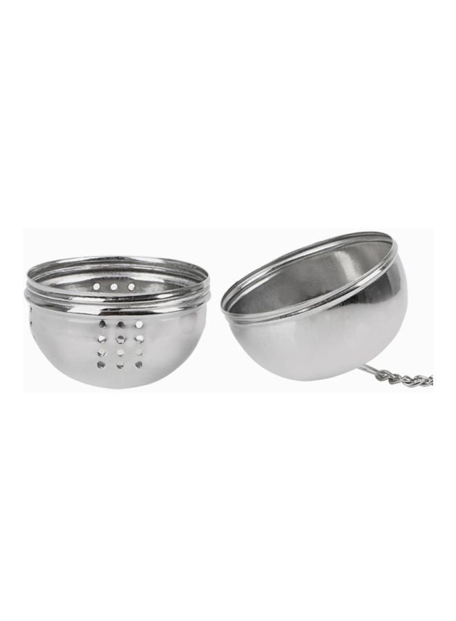 Sharpdo Stainless Steel Double Ball Shaped Tea Infuser Silver 40x43cm - Image 2