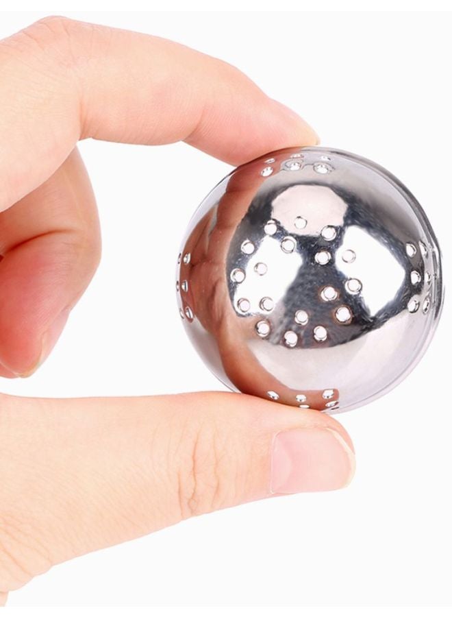 Sharpdo Stainless Steel Double Ball Shaped Tea Infuser Silver 40x43cm - Image 5