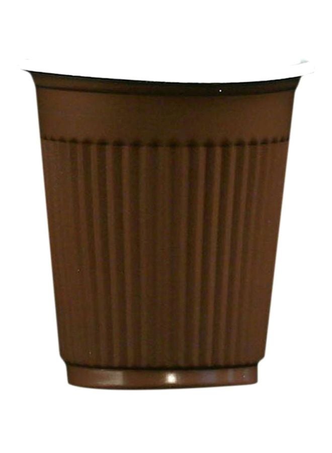 Hotpack Disposable Brown Plastic Kahwa , Juice & Water Cup 4ounce, 50 Pieces Brown