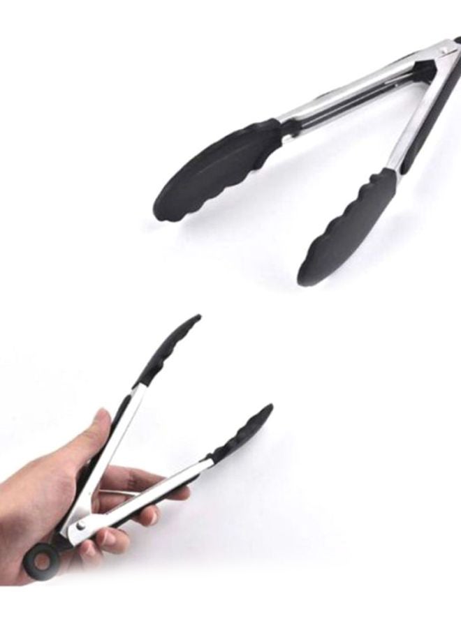 شاربدو طقم أدوات طهي من جل السيليكا مكون من 10 قطع أسود/فضي - Image 4