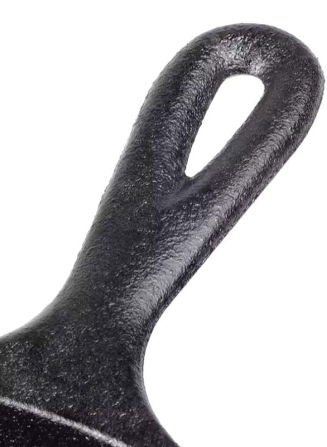 صينية شواء مستديرة من حديد الزهر مُتبَّلة سابقاً أسود 26سم - Image 5