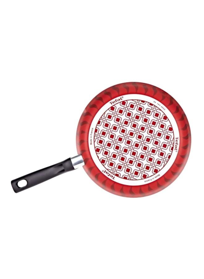 Tefal Tempo Flame Frying Pan Red 25.6x0.4x42.4cm  - Image 2