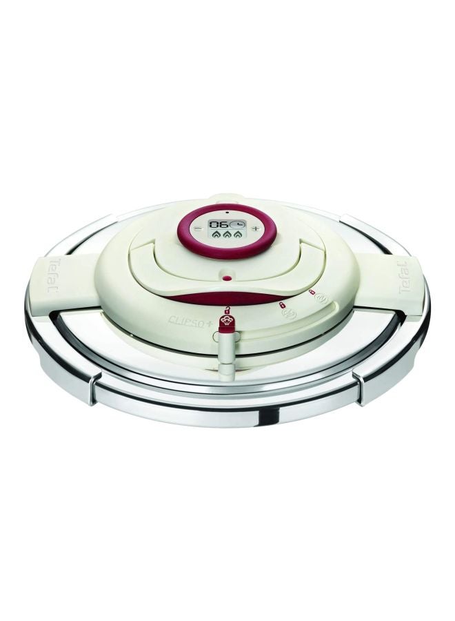 Tefal - Clipso Precision Pressure Cooker With Smart Timer Silver/Red/White - Image 1