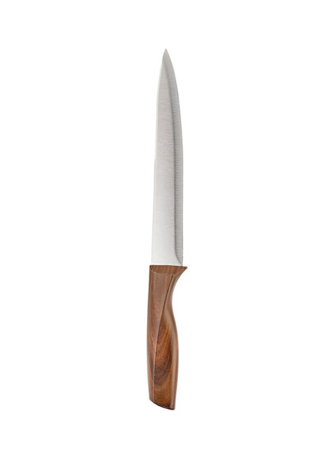 DELCASA - Slicer Knife Brown/Silver 8inch - Image 1