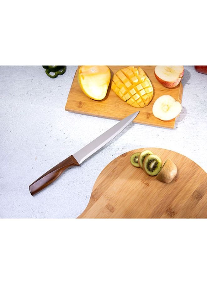 DELCASA - Slicer Knife Brown/Silver 8inch - Image 1