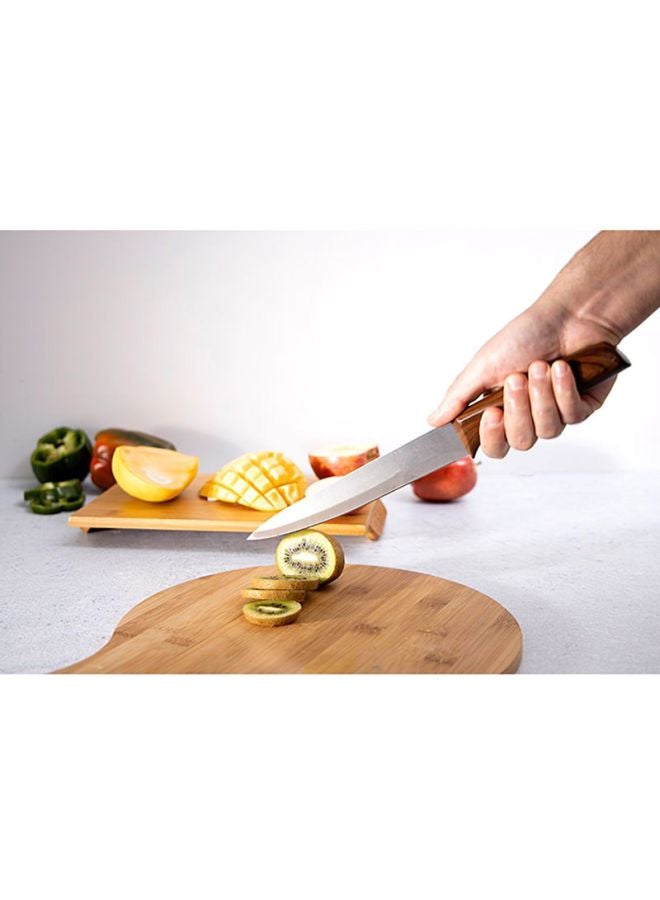 DELCASA - Slicer Knife Brown/Silver 8inch - Image 1