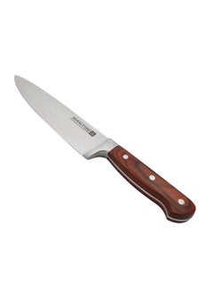 Royalford Chef Knife Wooden Color Handle/Silver 8inch  - Image 2