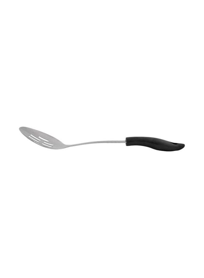 Berger Stainless Steel Slotted Spoon 37cm Silver/Black 37cm - Image 1